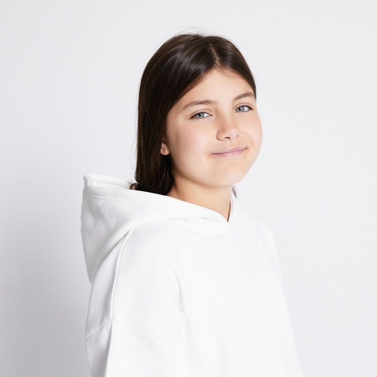 Heavy hoodie "Hilma star" Off white